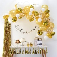 Vorschau: Ballongirlande gold 70-teilig