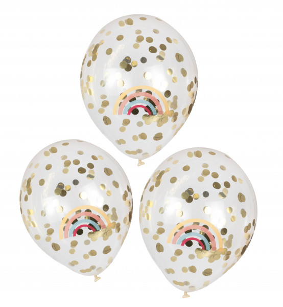 5 Joyful Life Konfettiballons 30cm