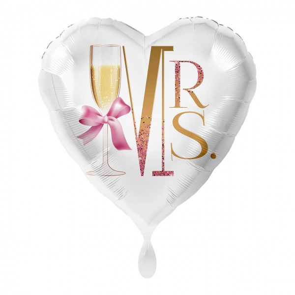 Mrs. Herz Folienballon 43cm