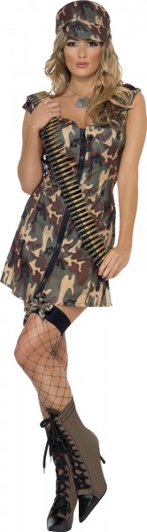 Soldatin Roxy Damenkostüm Camouflage 2