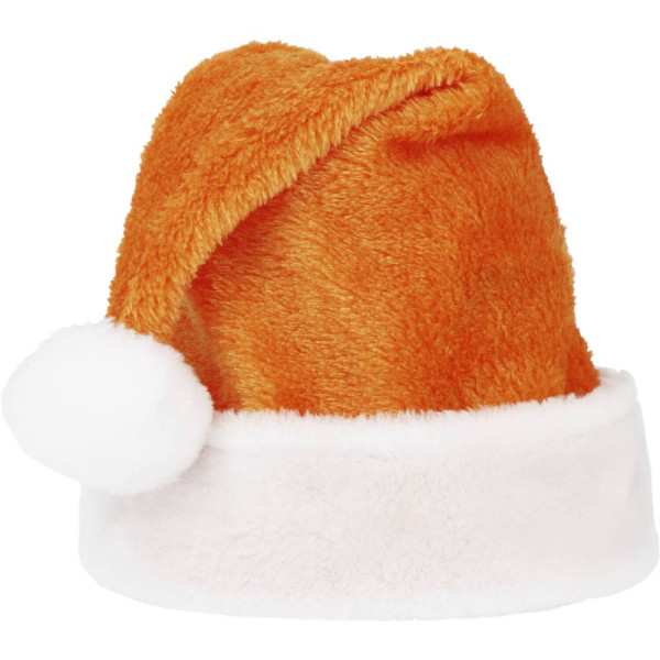 Orangefarbene Weihnachtsmütze
