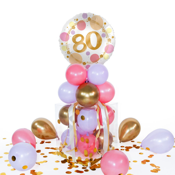 Balloha Geschenkbox DIY Happy 80 XL