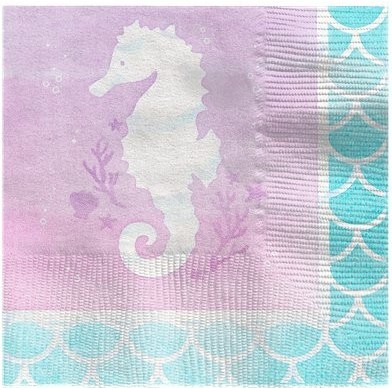 16 Mermaid Treasures Servietten 25cm