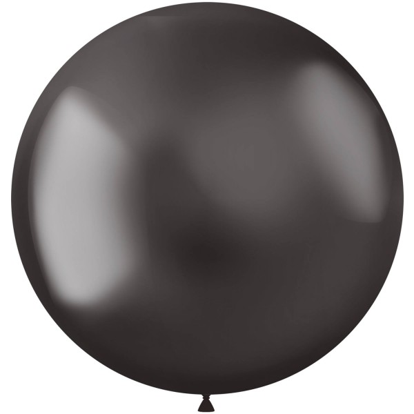 5 Shiny Star XL Luftballon anthrazit 48cm