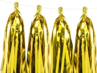 Goldene metallic Tasselgirlande 1,5m x 30cm