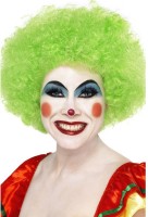 Fröhliche Clownsperücke Grün