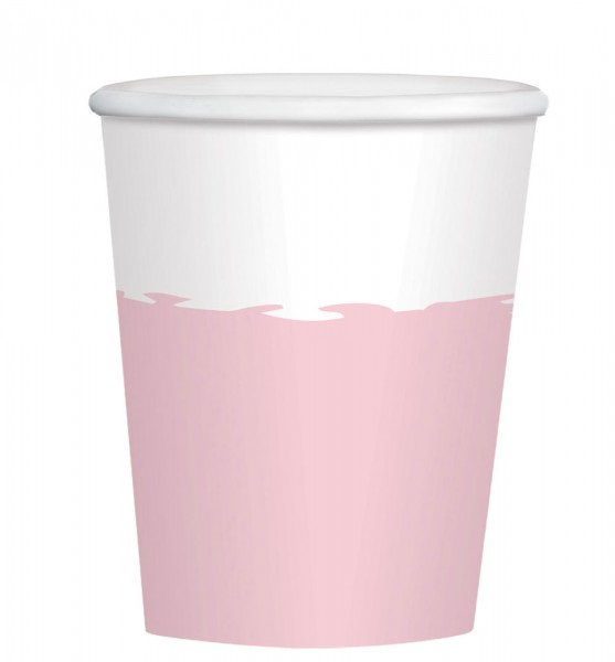 8 Party Becher roségold 250ml