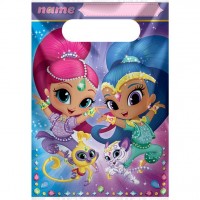 8 Shimmer und Shine Geschenktüten 24,1 x 16,5cm