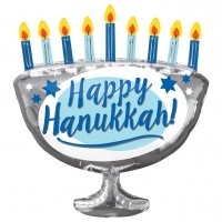 Fröhliches Hanukkah Folienballon 66cm