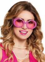Runde Brille Neon Pink
