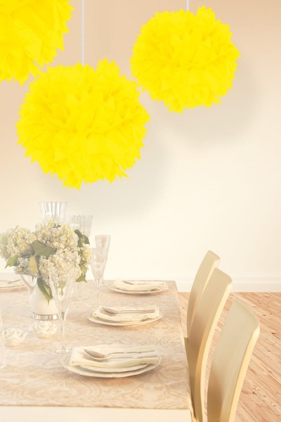 Pompon Elli neon gelb 30cm
