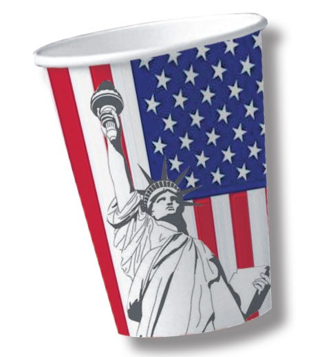 10 USA Party Becher 200ml