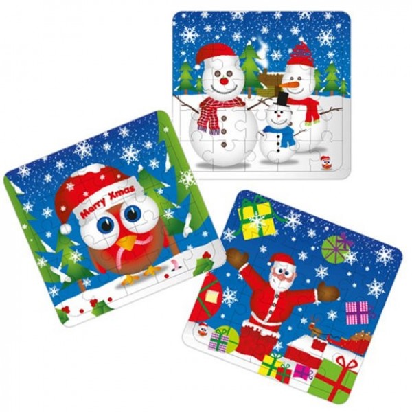 1 Mini Weihnachtspuzzle 12x13cm
