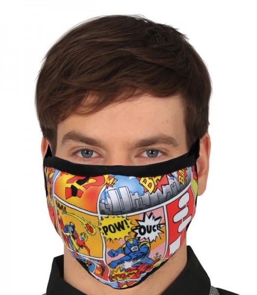 Mund Nasen Maske Comic