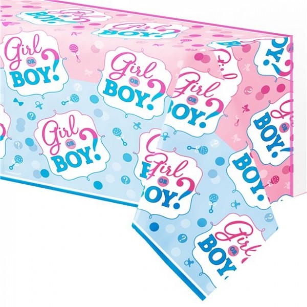 Gender Reveal Tischdecke 2,6 x 1,4m