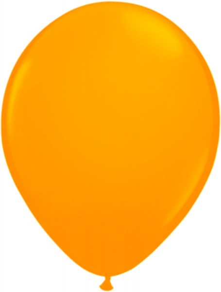 8 Neon Luftballons orange 25cm