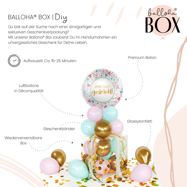 Balloha Geschenkbox DIY Fühl dich gedrückt XL 3
