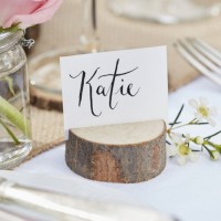 5 Landliebe Hochzeit Holz Tischkartenhalter