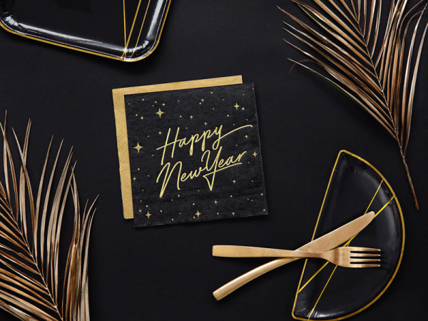 20 Royal New Year Servietten 33 x 33cm 3