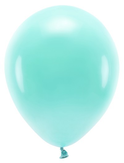 10 Eco Pastell Ballons türkis 26cm