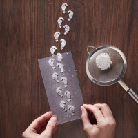 Vorschau: 2 Weihnachtswichtel Fußabdruck Schablonen