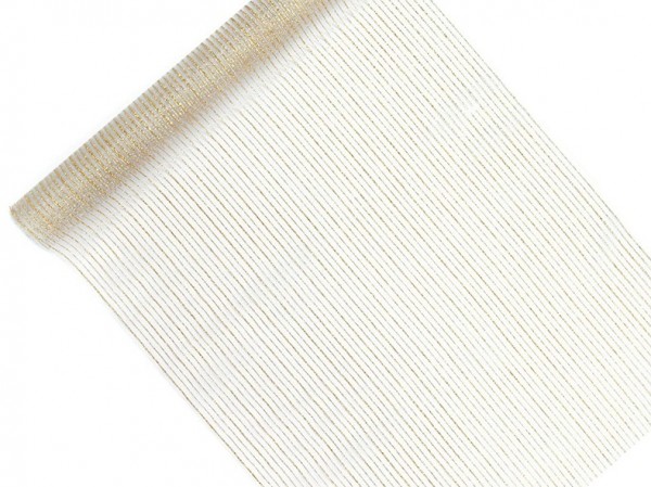 Goldsträhne Organza-Tischläufer 48cm x 9m 2