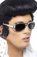 Silber Elvis Brille