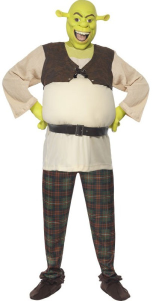 Grünes Shrek Herrenkostüm
