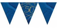 Luxurious 50th Birthday Wimpelkette 3,7m