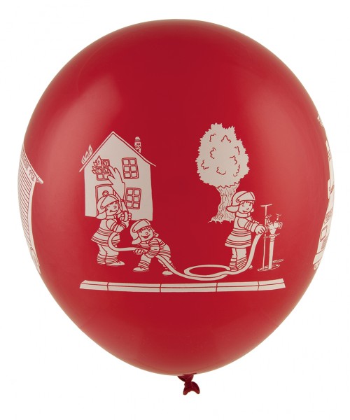 5er Set Feuerwehr Alarm Ballons 2