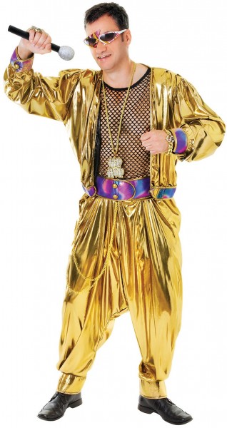 80er Jahre Proll Rapper MC Pimp Kostüm Deluxe
