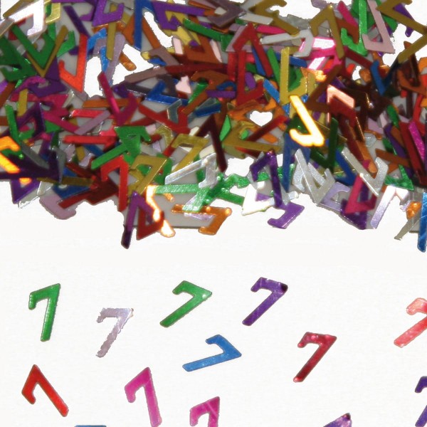 Buntes Konfetti 7. Geburtstag