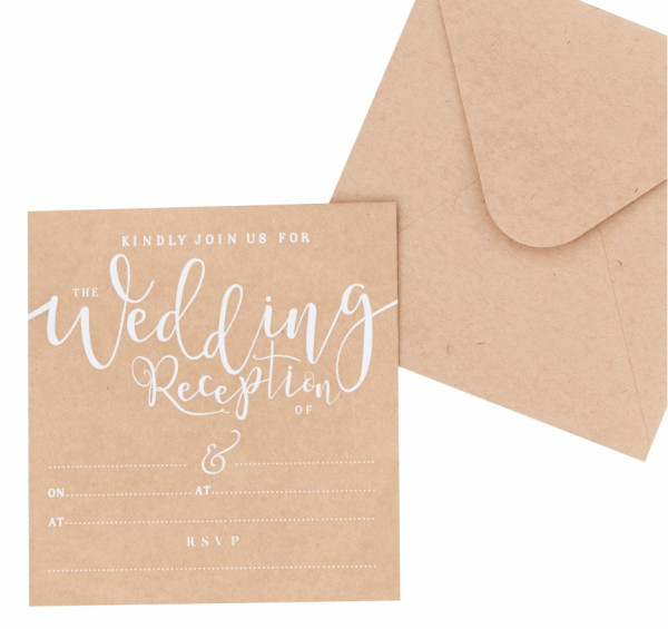 10 Vintage Love Einladungskarten