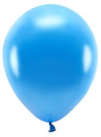 100 Eco metallic Ballons blau 30cm