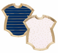 8 Baby Boom Pappteller 27 x 24cm