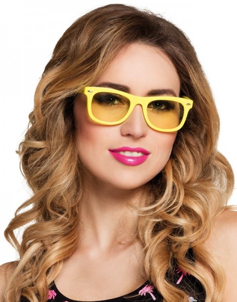 Neongelbe Party Brille