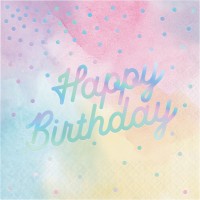 16 Fairyland Birthday Servietten 33cm