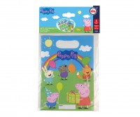 6 Peppa Wutz Regenbogen Geschenktüten