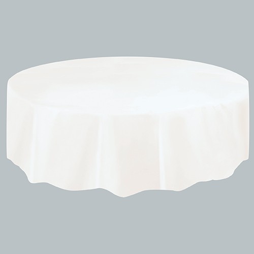 PVC Tischdecke Vera weiß 2,13m