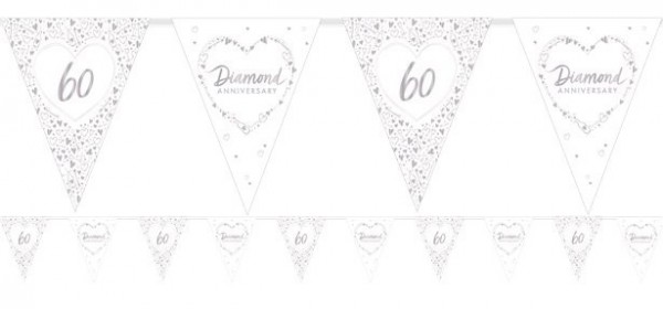 Diamond Anniversary Wimpelkette 3,7m