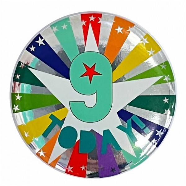 9. Geburtstag Button 5,5cm