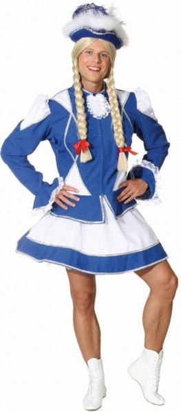 Blaues Funkenmarie Herrenkostüm