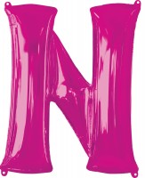 Folienballon Buchstabe N pink XL 81cm