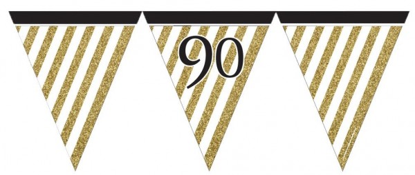 Magical 90th Birthday Wimpelkette 3,7m