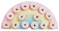 Pastell Regenbogen Donutwand