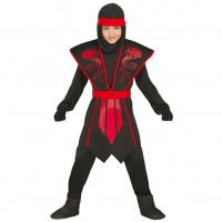 Vorschau: Rotes Ninja Drachenkrieger Kinderkostüm