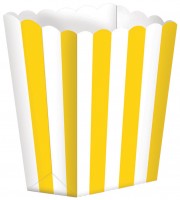 5 Candy Buffet Snack Boxen gelb