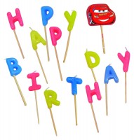Cars Race Cup Birthday Kerzen-Set