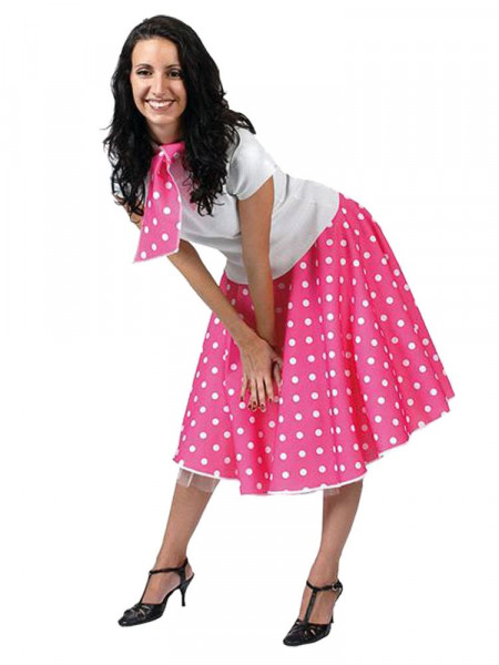 50er Jahre Rock n Roll Damenkostüm pink