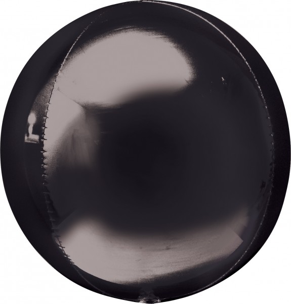 Orbz Folienballon schwarz 38 x 40cm